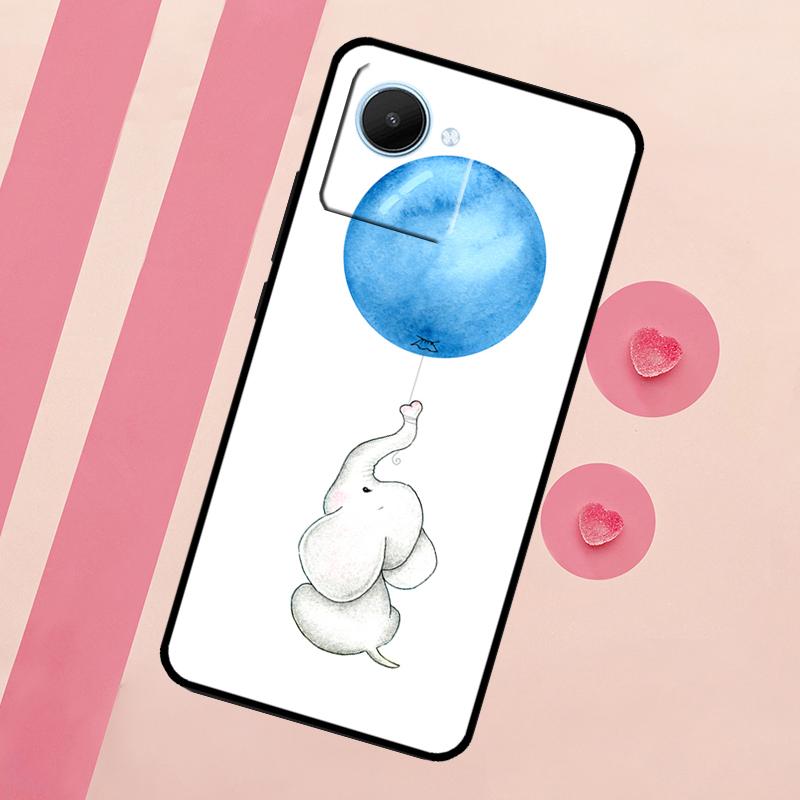 Милый Слон Для Realme 10 11 12 13 14 Pro Plus C55 C71 C75 C67 C63 C61 C53 C35 C65 GT6 GT7 15 Pro Чехол