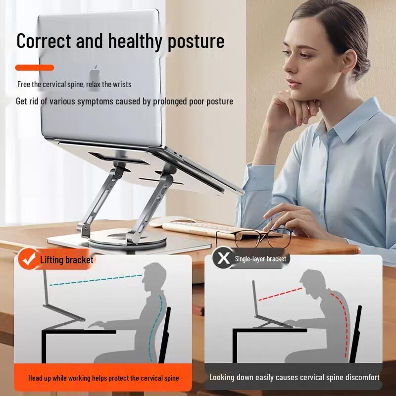 D147 Rotatable Foldable Laptop & Tablet Stand