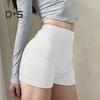 Женские шорты для йоги с высокой талией, приподнятые ягодицы, спортивные шорты, сексуальные однотонные дышащие леггинсы, универсальная одежда