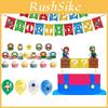Костюм для вечеринки в честь дня рождения Super Mario для детей Особенности: Разноцветные шары и веселый баннер для празднования