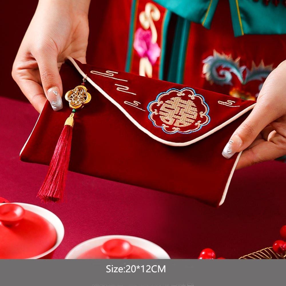 Best Wishes Wedding Red Envelope Multiple Patterns Red Money Packet HongBao  Spring Festival