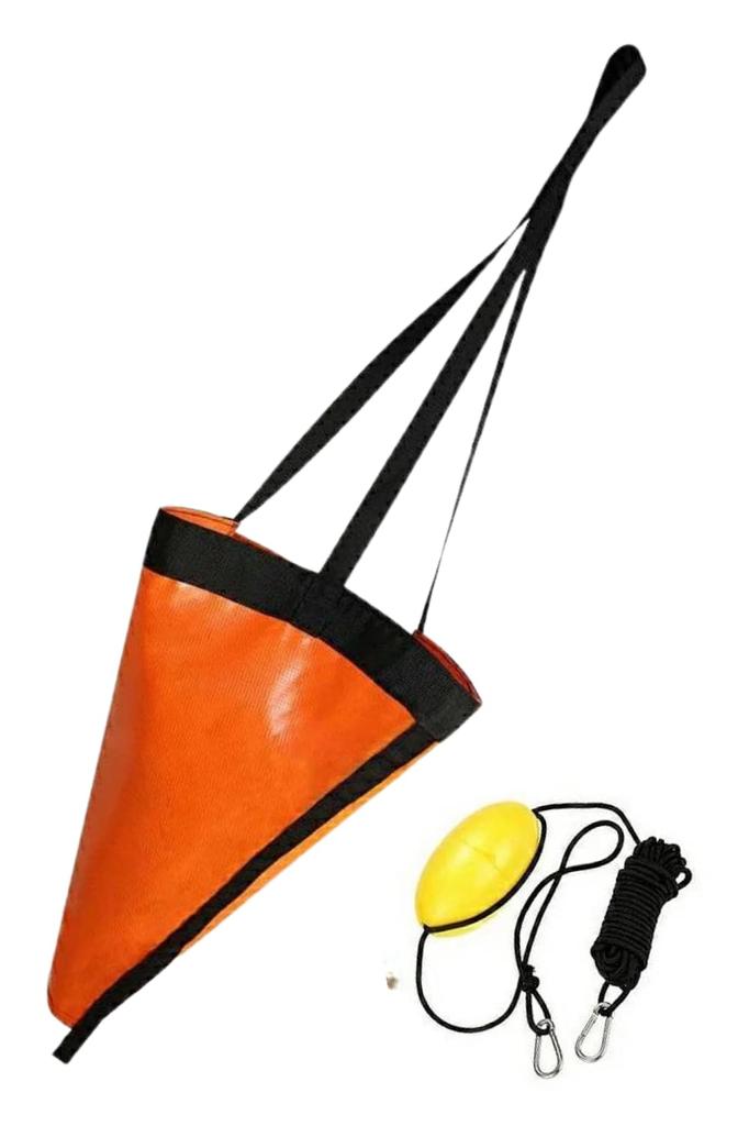 Парашютный якорь, набор морских якорей, морская рыбалка, 5 размеров на выбор от XS до XL, каяк, SUP, гребная лодка, рыбалка (M)