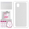 apgo Protective Skin Sticker for the Back Compatible with TCL 201, Wrap Film, Foil, Vinyl - Pattern Transparent Carbon