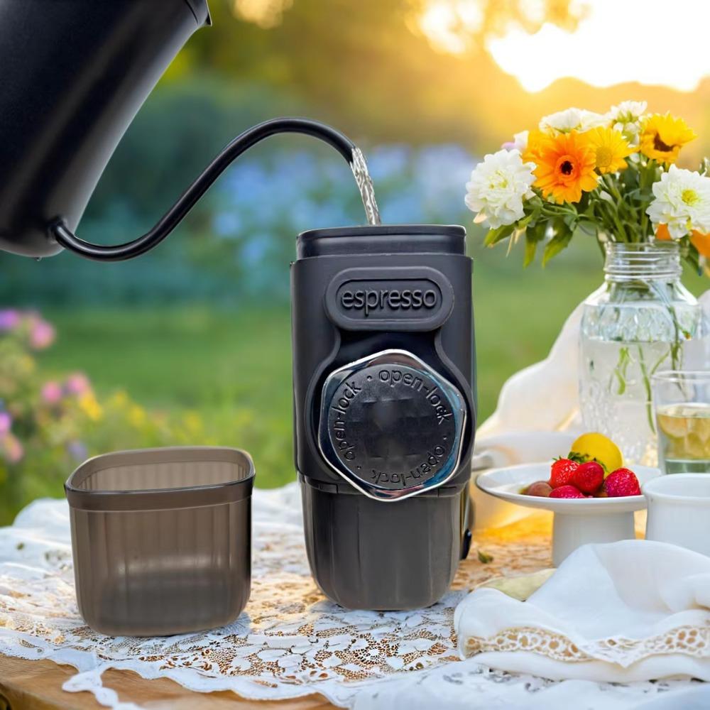 Мини-кофемашина ручного прессования 2 в 1 дорожная кофемашина для улицы