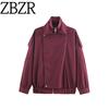 Za New Fall Women's Clothing 2025 Fashion Wind Loose Casual Fashion Stylish Double Collar Design Jacket Outwear