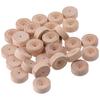 30pcs Wooden Wooden Wheels 3x1.2cm Unfinshed Wheels Mini Wood Wheels Craft Wheels  DIY Car Models