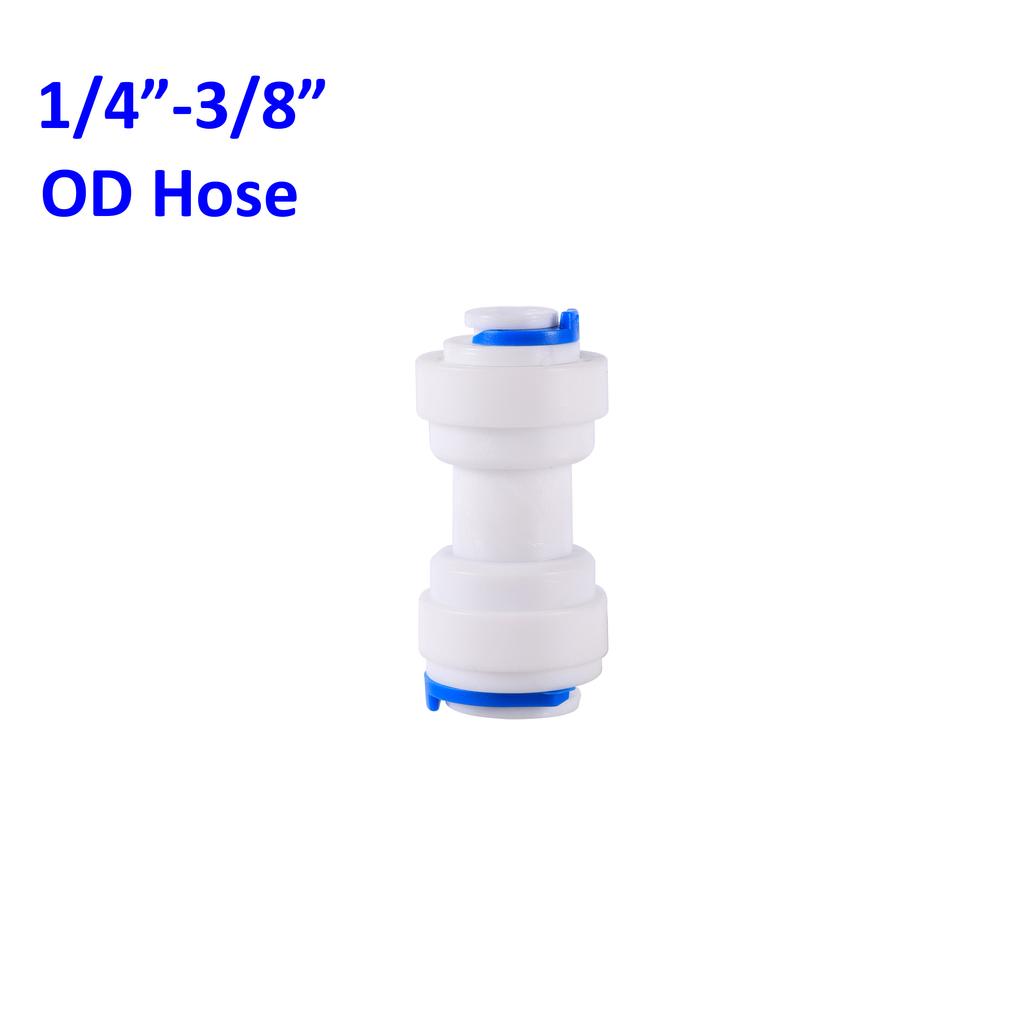 OD 1/4" 3/8" Hose Tube Connectors Reverse Osmosis Aquarium Fittings RO Water Elbow Straight Plastic Pipe Coupling Water Joints
