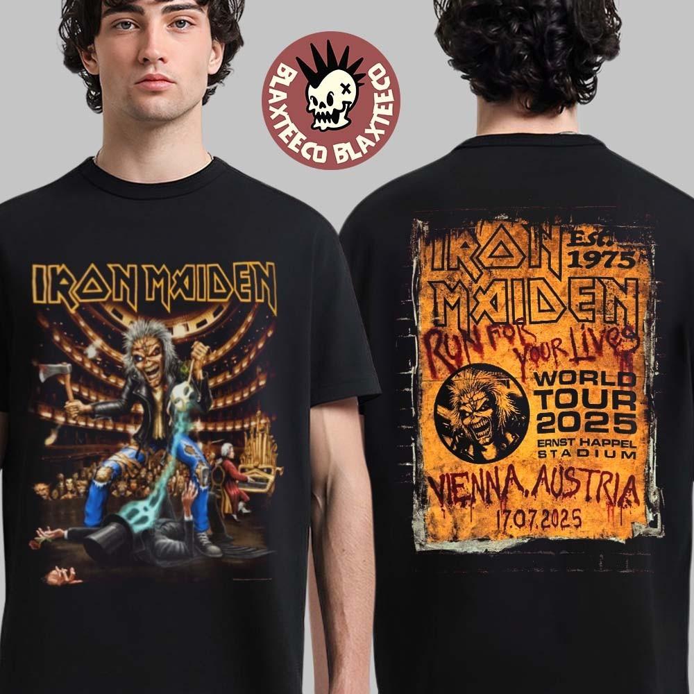 Run For Your Lives World Tour 2025 Vienna Austria Exclusive Tee At Ernst Happel Unisex T-Shirt