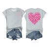 Women's Breast Ribbon Printed Casual Short Sleeve