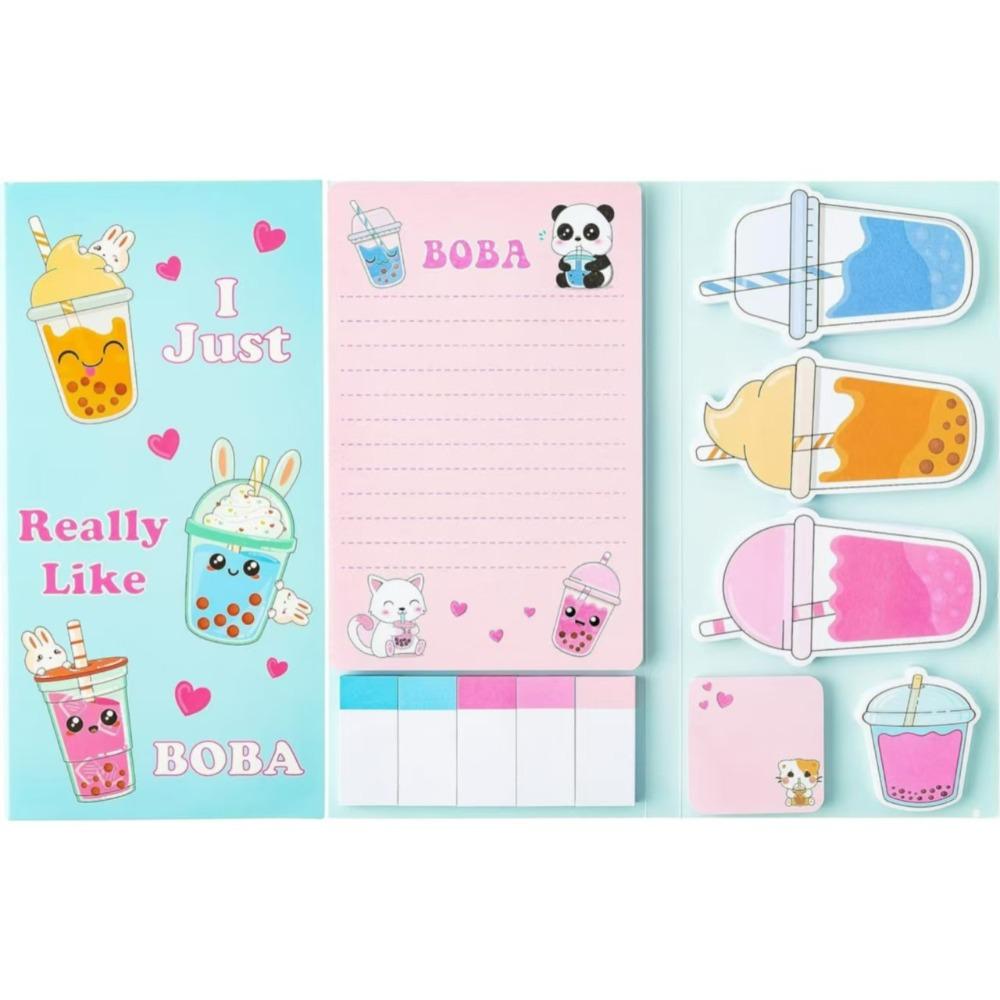 Набор из 50 утолщенных стикеров с животными для заметок в квадратном стиле для офиса и школы