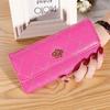 Women Lady Clutch Leather Plaid Hasp Wallet Long Length Card Holder Phone Bag Case Purse