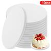 10Pcs 10Inch Round Cake Boards Base for Wedding Birthday Party Christmas Supplies Cake Drum Board Baking Tools Paper Pizza Pan