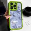 Мягкий чехол из ТПУ с рельефным цветком для iPhone 16 15 Pro Max 14 Plus 13 12 11 Pro Max Xr X Xs 7 8 Plus, противоударный защитный чехол для линз цвета конфет
