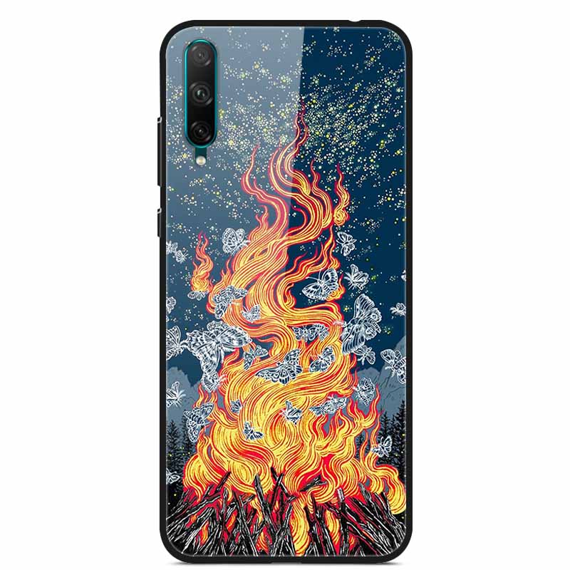 Чехол из закаленного стекла For Honor 30i для Huawei Honor 30 i Мягкий бампер Жесткий Funda Для Honor 30i LRA-LX1 Чехол для телефона Обложка Honor30i