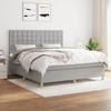 VidaXL Divan Bed with Mattress Light Grey 180x200cm Fabric - Model 3142673