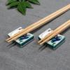 Stylish Kutani Ware Pair Chopstick Rest Fujin Ceramic Cutlery Made in Japan Set, Design, Rest,