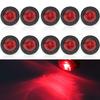 X-STYLE 24V Красные Автомобильные Светодиодные Боковые Габаритные Огни 3 Ряда Пользовательские Декоративные Детали