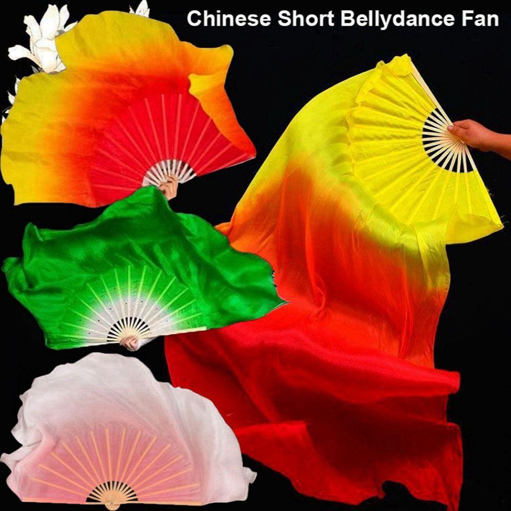 10см Полукруглые Шелковые Веера Пары Танец Янко Бамбуковые Веера Ручная Роспись Взрослые Веер Ребенок Женщины