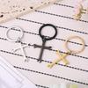 Панк-ключ-гаечный ключ Крест Нержавеющая сталь Брелок Винтажный дизайн инструмента Модный кулон Практичный подарок для парня Отца