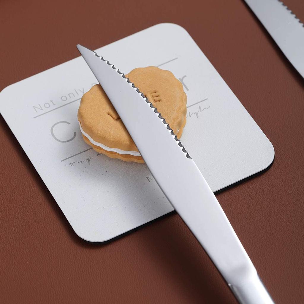 Набор ножей для стейка с зубчатым ножом, набор острых ножей из нержавеющей стали, набор из 4 обеденных ножей, можно мыть в посудомоечной машине, прочный и легко моется