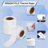 GREENCYCLE 5 Roll File Folder Labels Compatible for Dymo 30327 9/16" x 3-7/16" LW 1-Up White Paper Labels for LabelWriter 450 Duo, 4XL, 400 Printers,