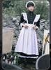 Dress Maid Cosplay Long Sleeve Long Maid Clothes Black [Lady Lazy] Women's Men's (2XL)