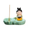 Traditional Cartoon Girl Incense Burner Creative Cute Sticks Incense Tray  Housewarming Gift