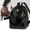 Fashion Simple Women Backpack Vintage Pu Leather Travel Back Pack Casual Shoulder Bags High Quality Teenagers Girls School Bags