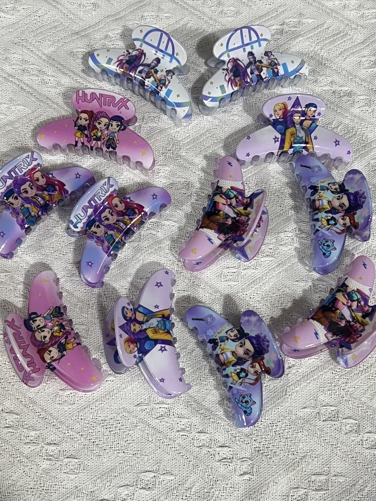 Children's Hot Kpop Demon Hunter Girl Group hair clips, cute plastic hairpins, girls' side clips, hair accessories Gifts