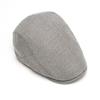 Кепка из хлопка и льна, мужская однотонная кепка-берет, солнцезащитная кепка для улицы, козырек от солнца