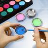 6pcs Stainless Steel Color Palette Trays for Mixing Paint, Watercolor Coloring Tools, Color Palettes