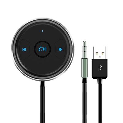 AUX Bluetooth-адаптер Автомобильный комплект громкой связи Аудиоприемник Поддержка Siri и Android