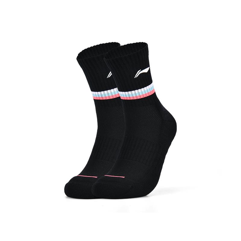 Li Ning Носки средней длины унисекс черные AWST057-2