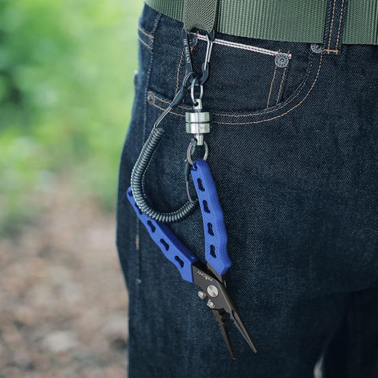 Ретрактор для рыболовной сети нахлыстом Широко используемый ретрактор с магнитным зажимом и выдвижным спиральным ремешком-карабином