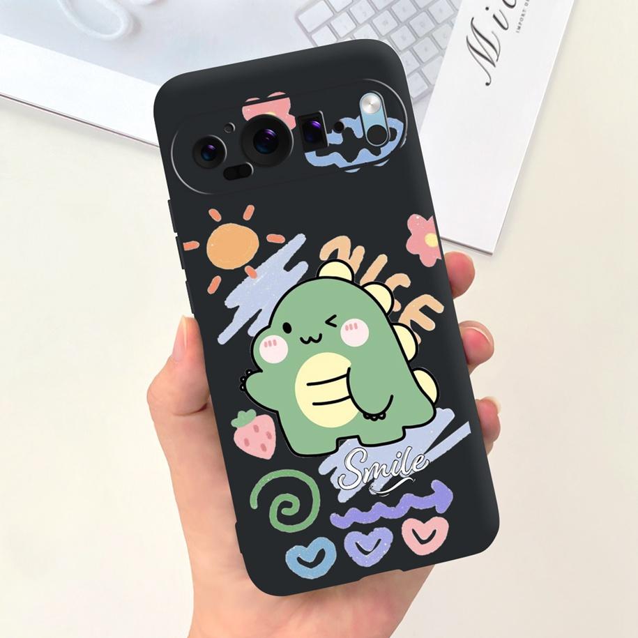 Для чехла Google Pixel 9 Pro Чехол для телефона Милый Астронавт Утка Корова Ударопрочный Силиконовый Мягкий Чехол Для Google Pixel 9 Pixel9 Оболочка