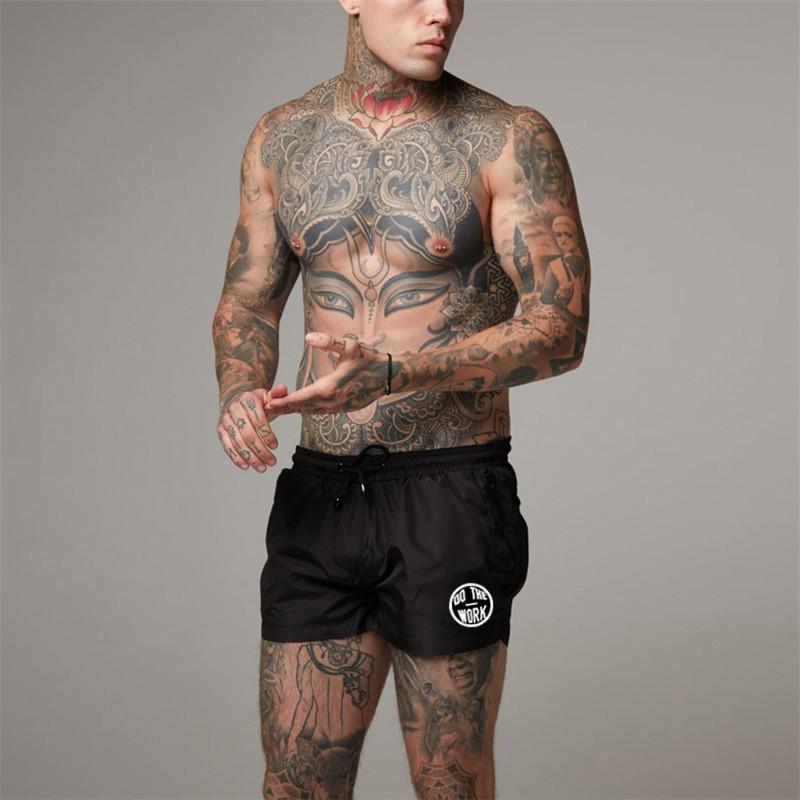 Muscleguys Мужские повседневные шорты для бега в сухом виде, корейские модные брюки для бега