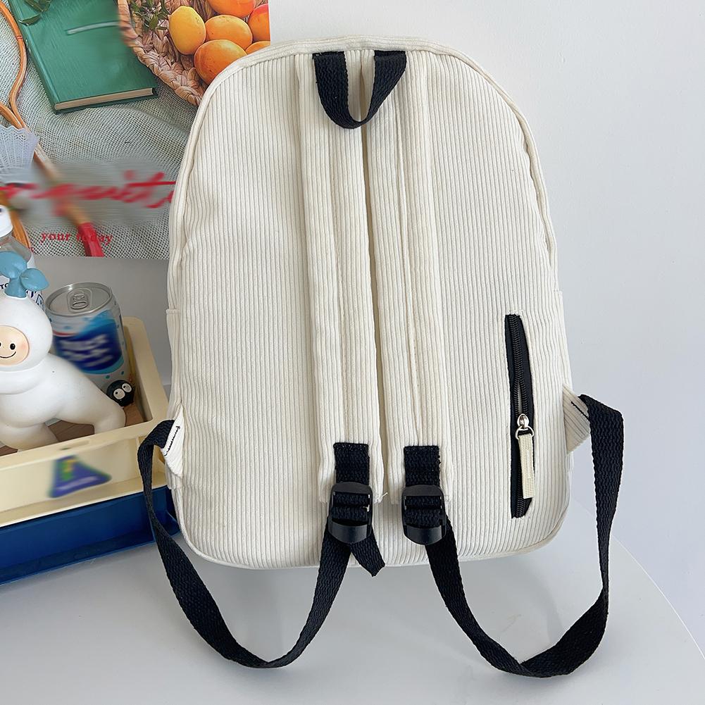 Вельветовый рюкзак для женщин и мужчин Star Travel Bag Bookbag для работы и покупок(черный)
