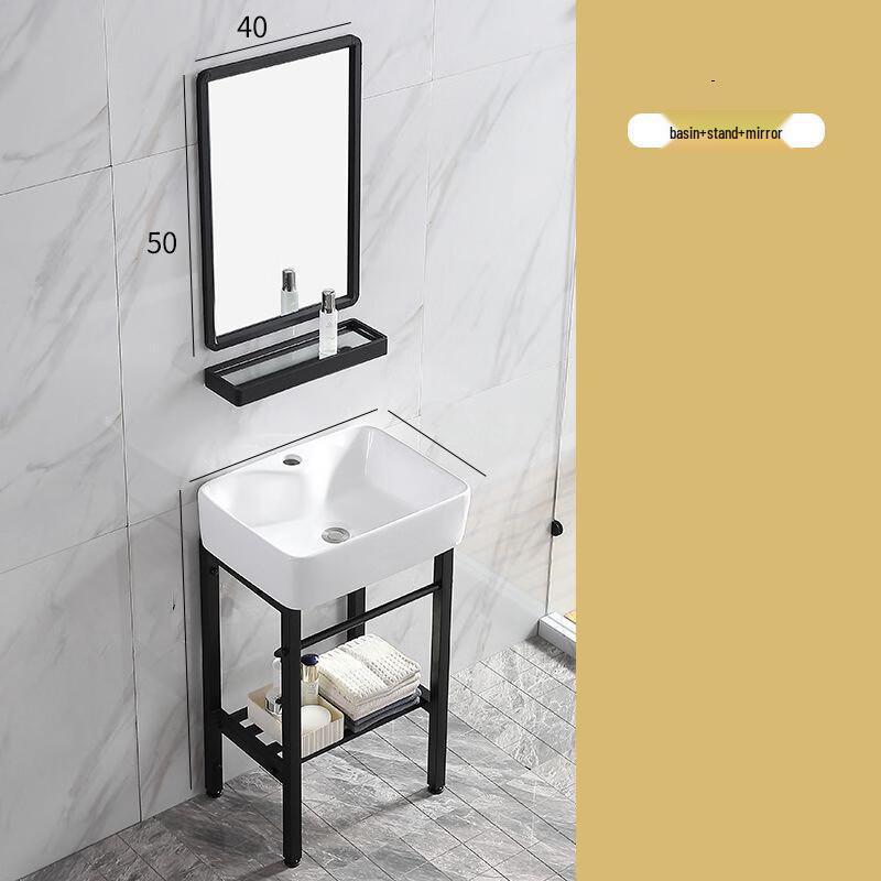 XONYSHI Ceramic Pedestal Wash Basin Set