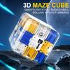 3D лабиринт куб для снятия стресса прозрачный шестигранный головоломка скоростной магический куб игрушка-антистресс для детей развивающие игрушки подарок на день рождения