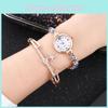 Модный женский браслет Простой дизайн Универсальное украшение Кварцевый механизм