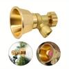 1 Pc Agricultural Atomization Nozzle Sprayer Nozzle Aluminum Gold Sprayer Nozzle Adjustable High Pressure Irrigation Nozzles