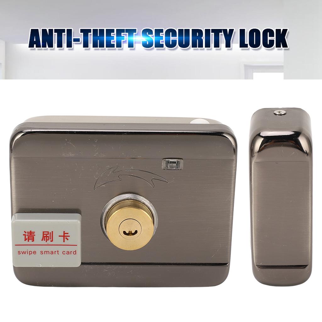 Дверной замок с электроприводом из нержавеющей стали, двойной?Двусторонняя идентификационная карта с пультом дистанционного управления