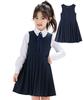 Piano Recital Black Solid Cute Suitable for School Entrance Size Kids' Dress, Dress, Girls' Color, Formal, Dress, Ceremonies, Weddings,