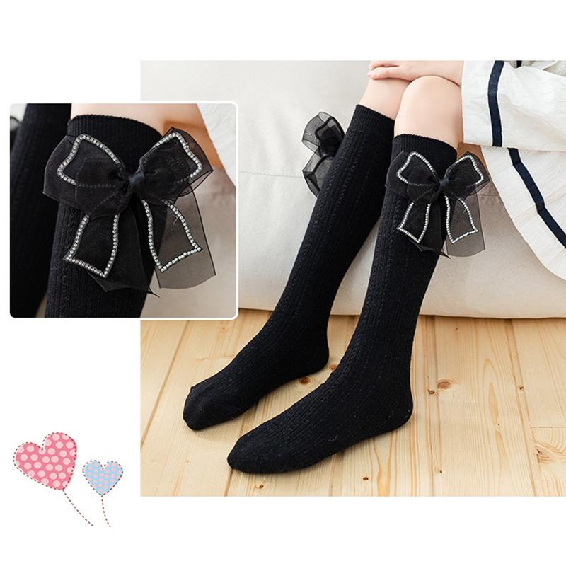 Гольфы для девочек, бесшовные носки для школьной формы, детские футбольные носки, хлопковые длинные носки, носки 3/5