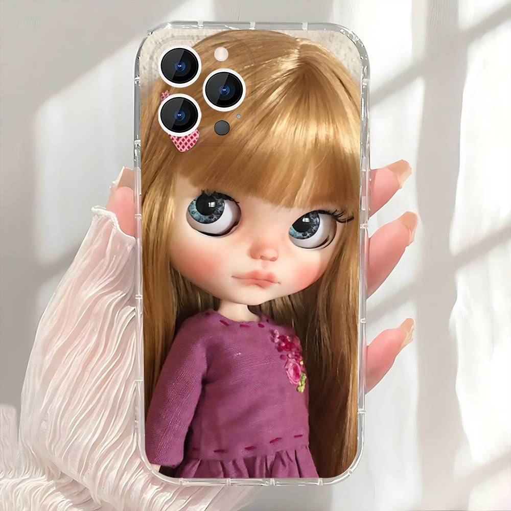 CUTE B-BlytheS Dolls Phone Case For iPhone 17,16,15,14,13,12,11 Pro,Max,Plus,X,XS,XR,SE4,E Mini Transparent Soft Cover
