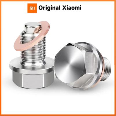 M12 M14 M16 Magnetic Stainless Steel Oil Drain Plug Sump Drain Nut Bolt with 1 Silver Gasket for Honda Hyundai Volkswagen Kia