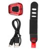 USB Зарядка Велосипедный Задний Фонарь Светодиодный Ночное Велосипедное Оборудование Велосипедные Задние Фонари Черный
