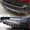 Совместимый комплект переднего и заднего спойлеров для нового BMW 5 серии (525/530Li) - Модификационный комплект Черного Воина MP.