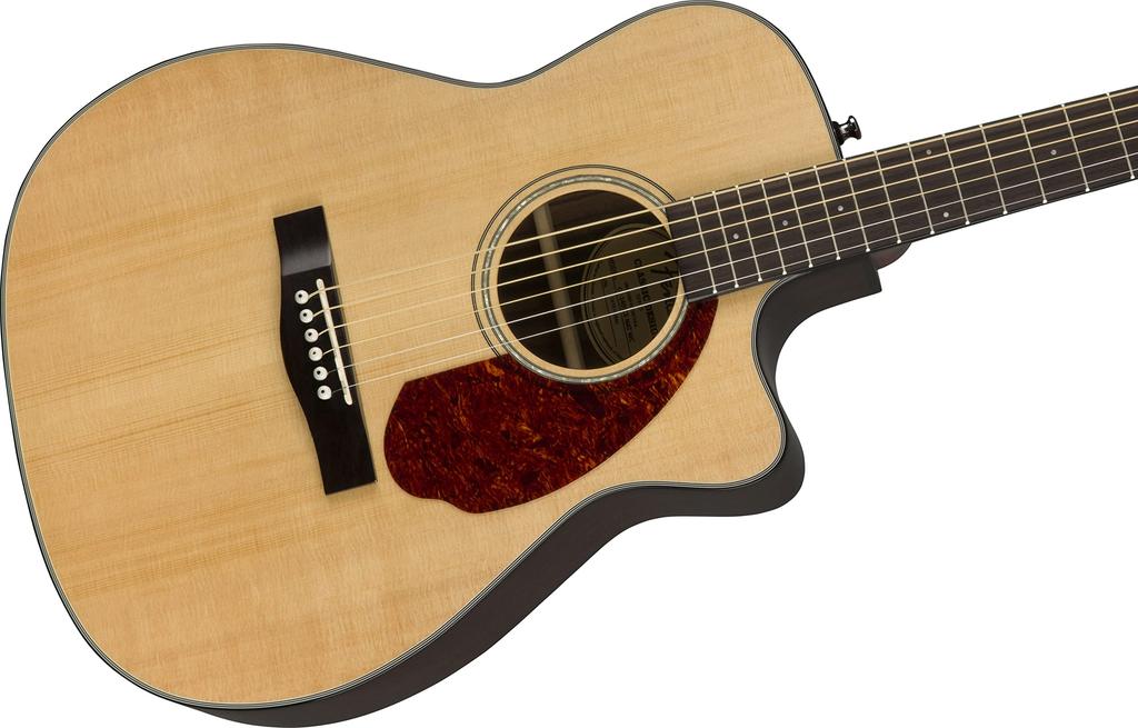 Fender Электроакустическая гитара Натуральная мягкий чехол в комплекте CC-140SCE, концертная,