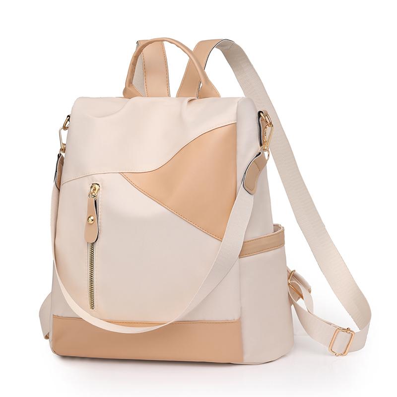 Рюкзак Женский рюкзак из мягкой кожи контрастного цвета